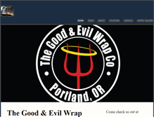 Tablet Screenshot of goodandevilwraps.com